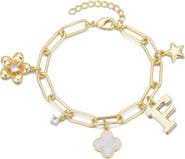 Adornia Initial Charm Bracelet