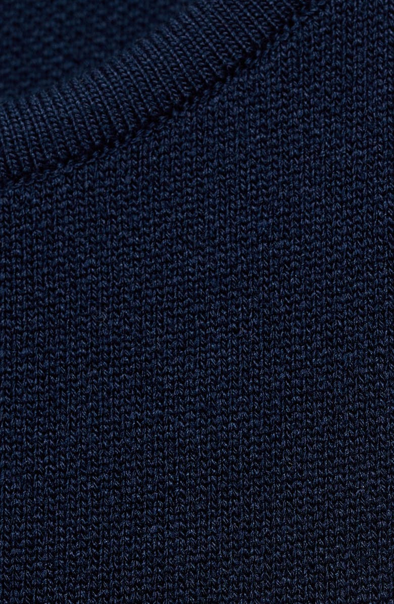 MANGO Sleeveless Knit Shift Dress, Alternate, color, Navy