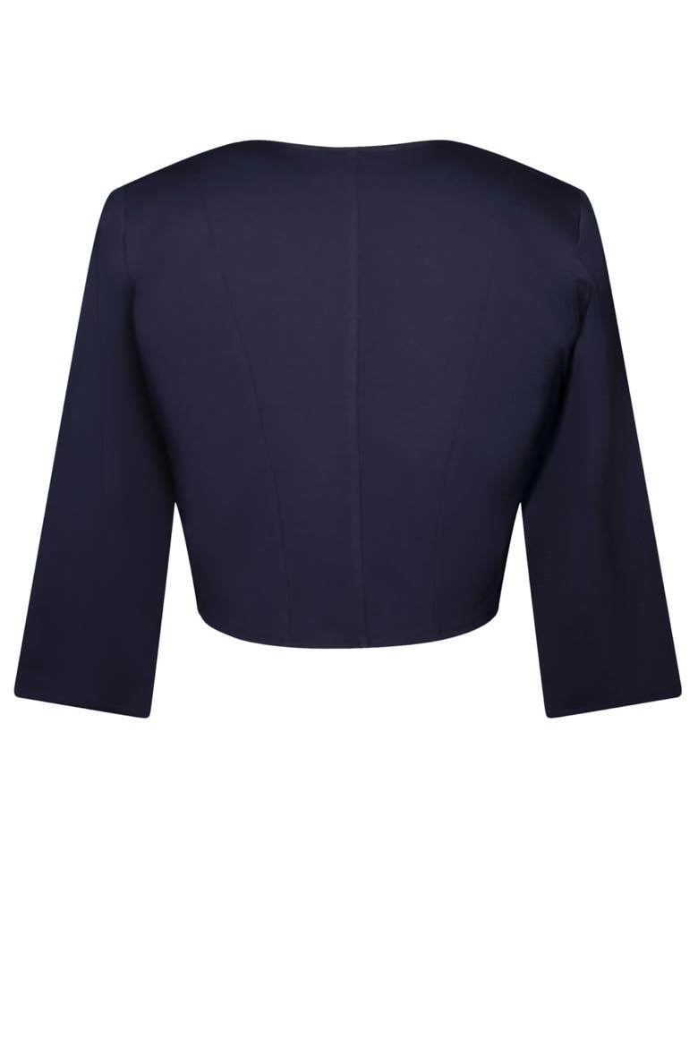 Freya Cropped Bolero Jacket, Alternate, color, Midnight Navy