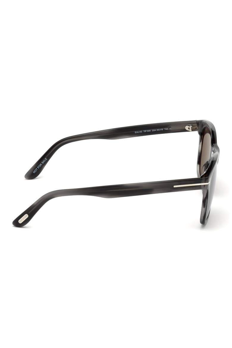 Eric 55mm Sunglasses, Alternate, color, GREY / SMOKE