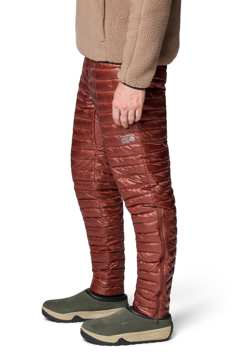 Ghost Whisperer Packable 800-Fill-Power Down Pants, Alternate, color, BOURBON BROWN