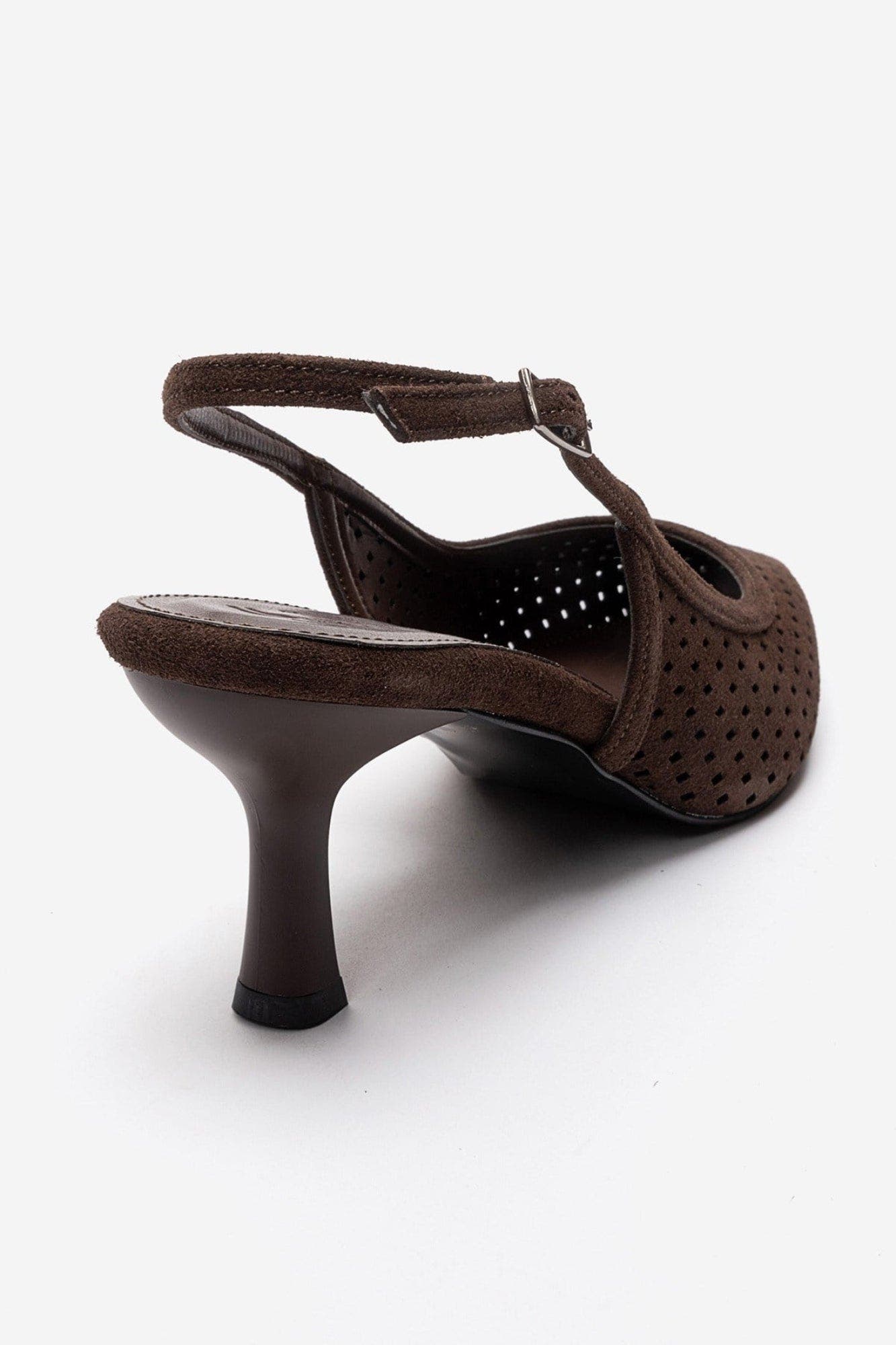 Uvien Stiletto Slingback Pump, Alternate, color, Brown Suede