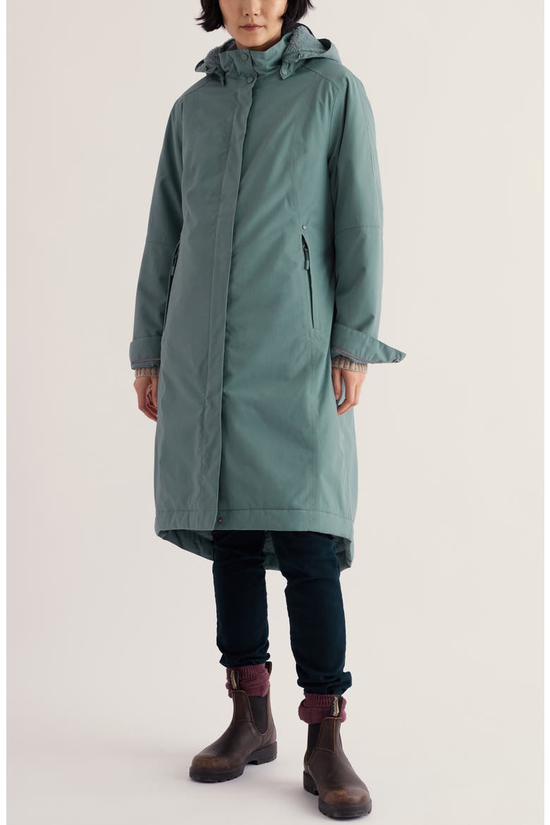 Janelle Waterproof Coat with Removable Hood, Main, color, WADE