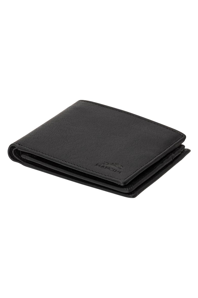 Buffalo RFID Center Wing Wallet, Alternate, color, BLACK