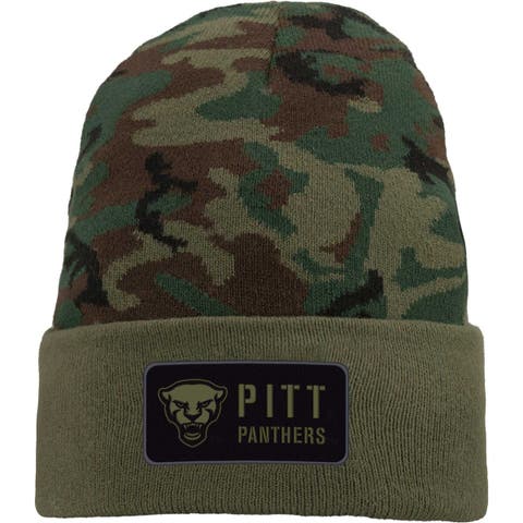 Men's Nike Camo Pitt Panthers Military Pack Cuffed Knit Hat