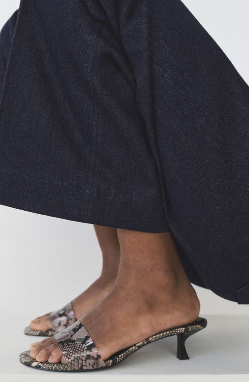 Mango High-waisted Wideleg Jeans Open Blue