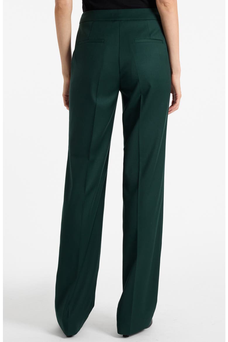 Brenda Wide leg Pant in Soft Stretch Twill, Alternate, color, Evergreen