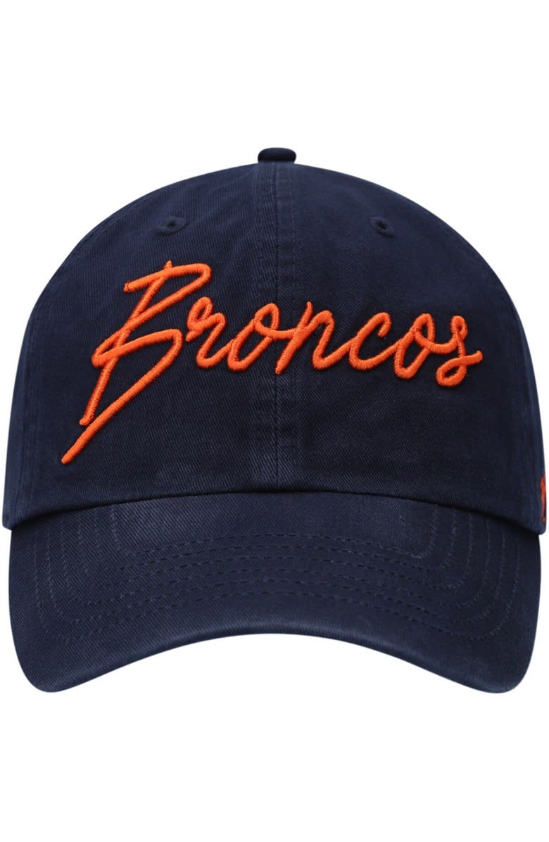 '47 Women's '47 Navy Denver Broncos Vocal Clean Up Adjustable Hat, Alternate, color, 