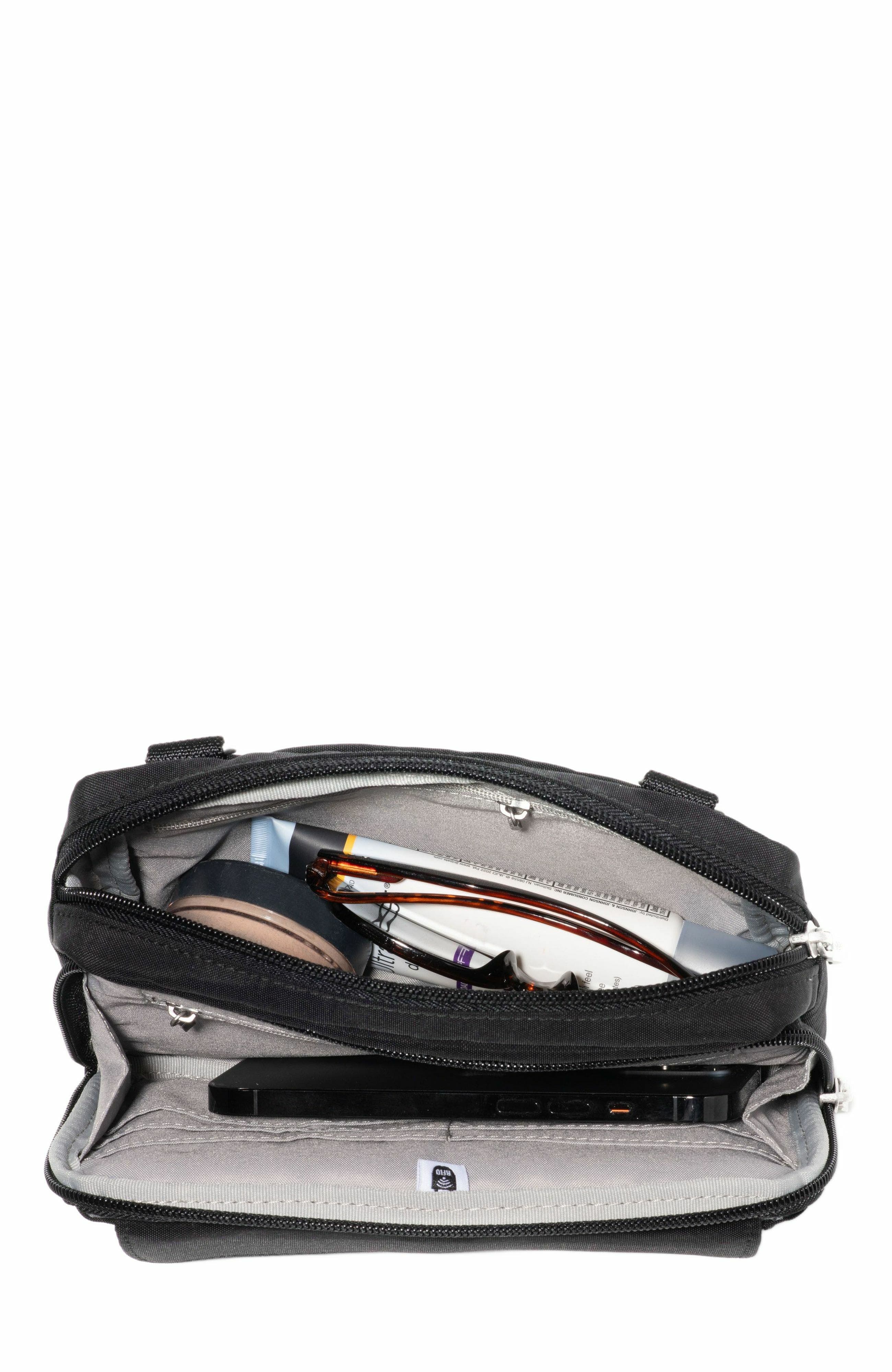Modern Double Zip Crossbody Bag, Alternate, color, French Navy Twill