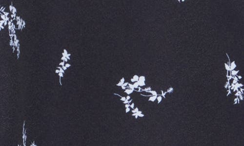 By Design Amelia Floral Ruffled Yoke Button-up Shirt In Moon Garden