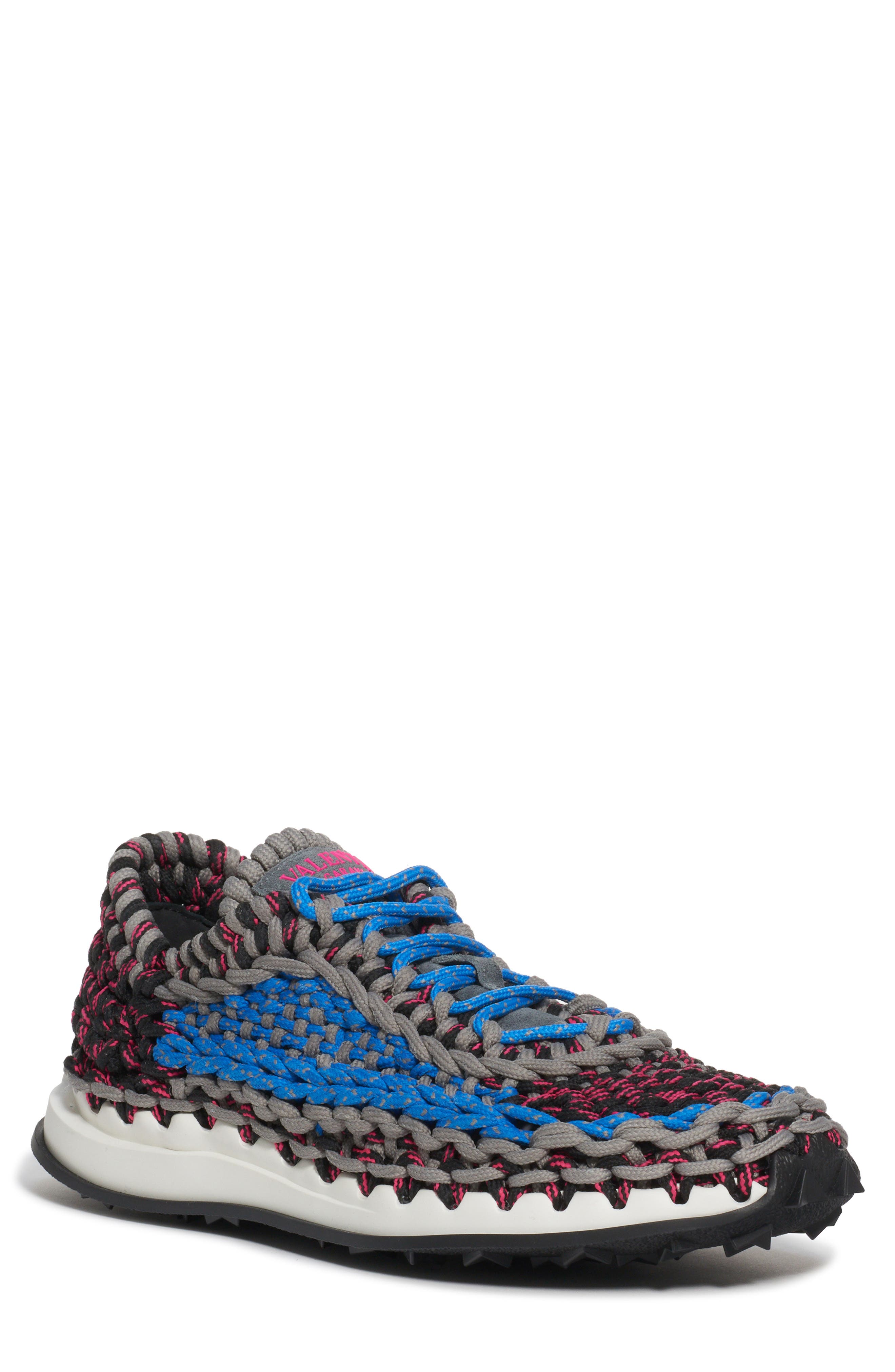 Valentino Garavani Crochet Low Top Sneaker, Main, color, 
