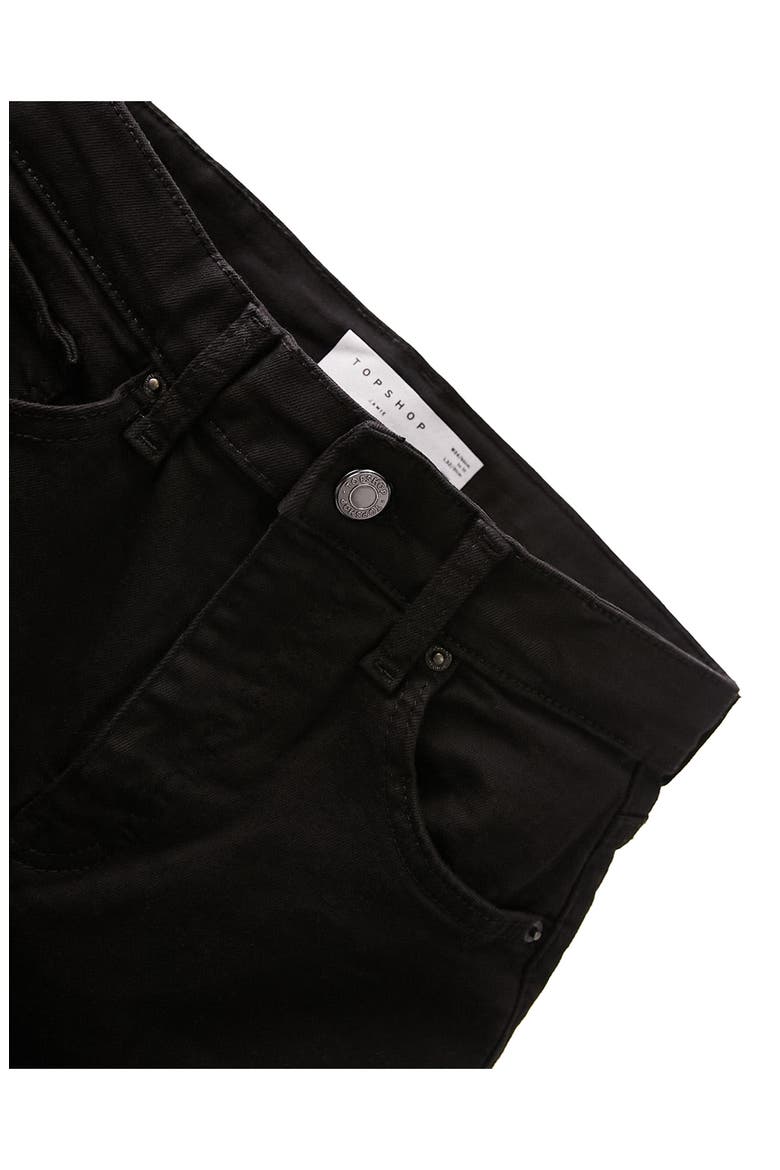 Jamie High Waist Ankle Grazer Skinny Jeans, Alternate, color, BLACK