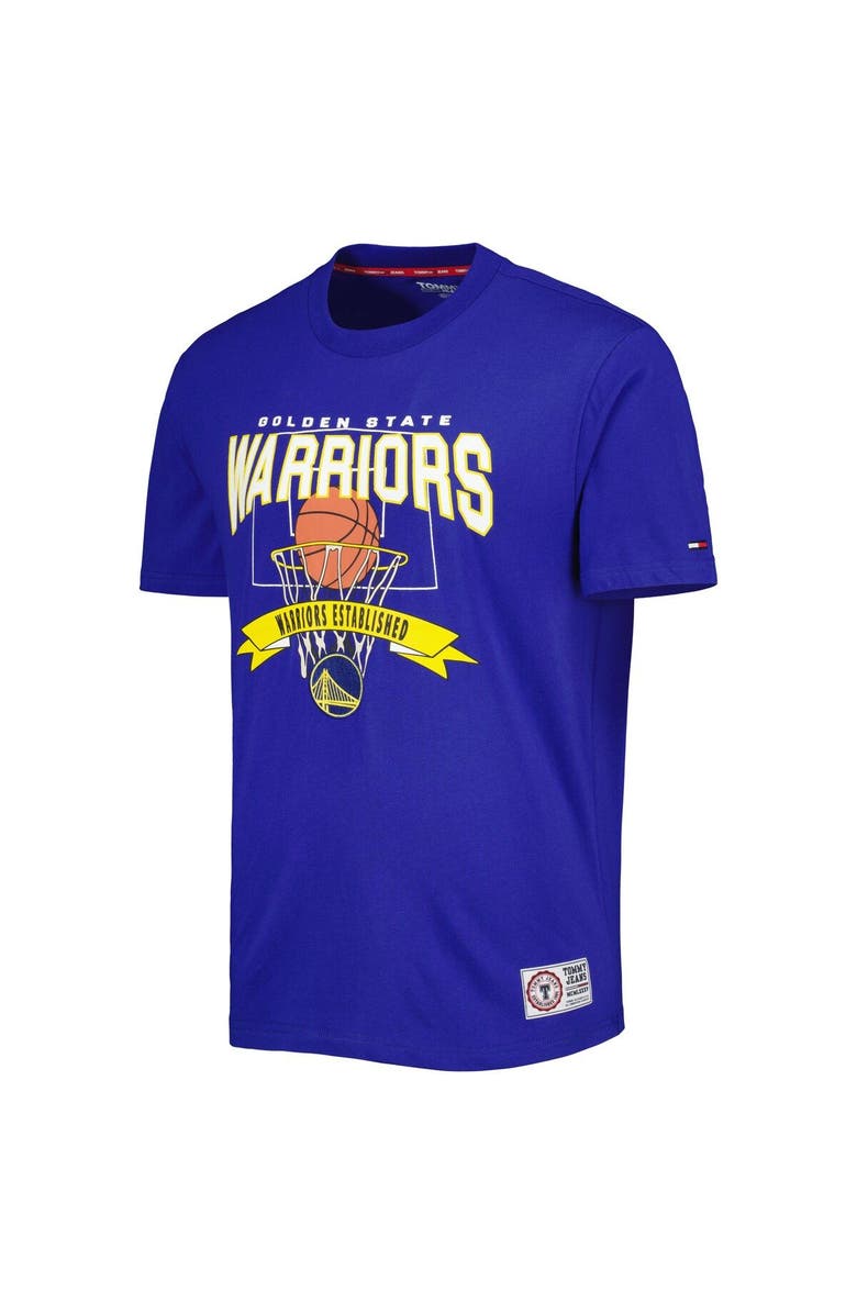 TOMMY JEANS Men's Tommy Jeans Royal Golden State Warriors Tim Backboard T-Shirt, Alternate, color, Royal