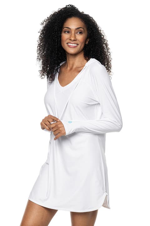 Seacoast Hooded Cover-Up Dress, UPF 50+ Sun Protection