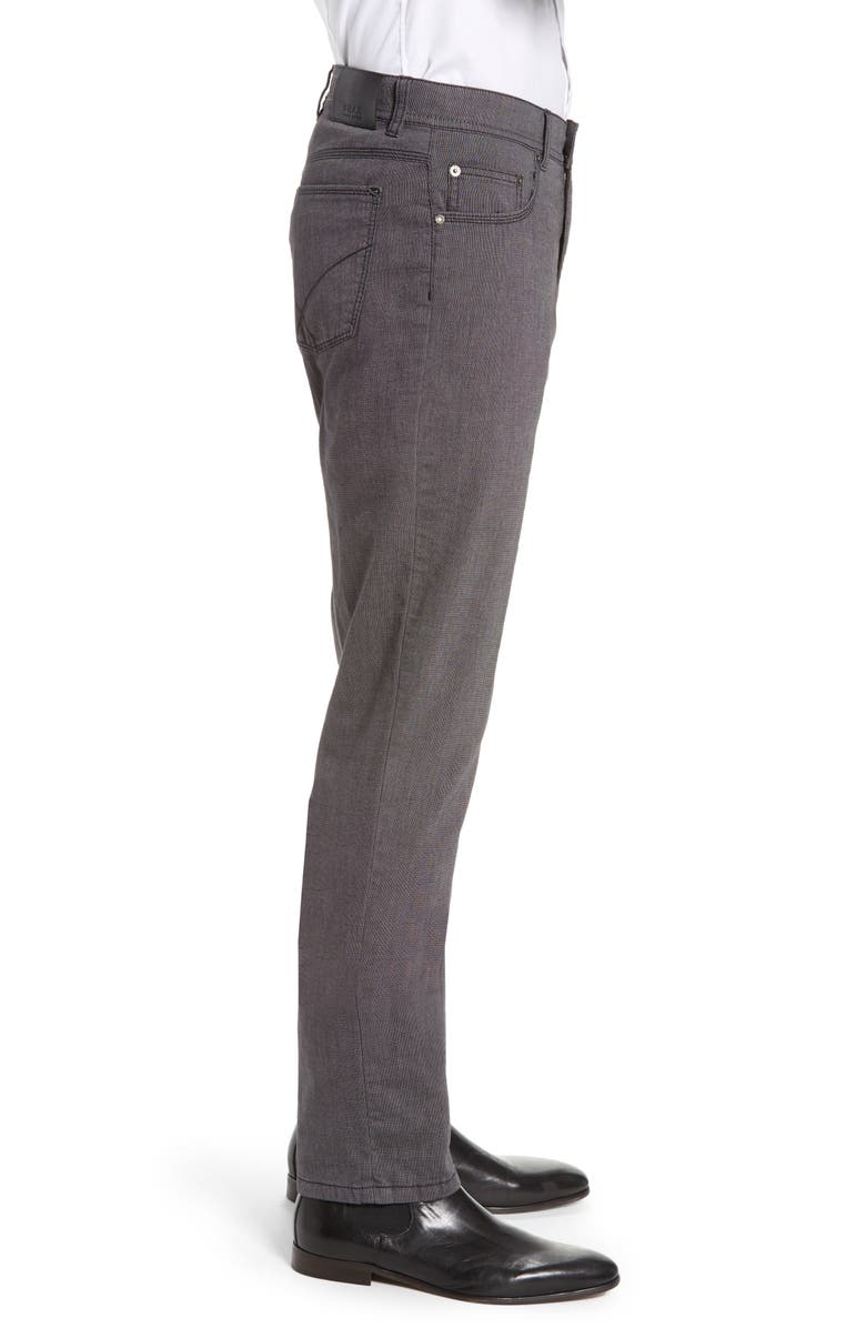 Brax Two-Tone Straight Leg Stretch Five-Pocket Pants, Alternate, color, 