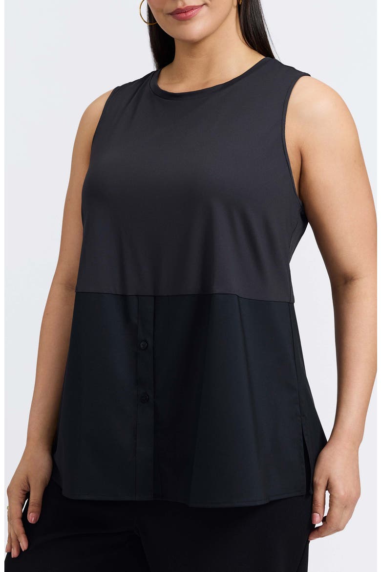 Jessie Layer Sleeveless Top, Main, color, BLACK