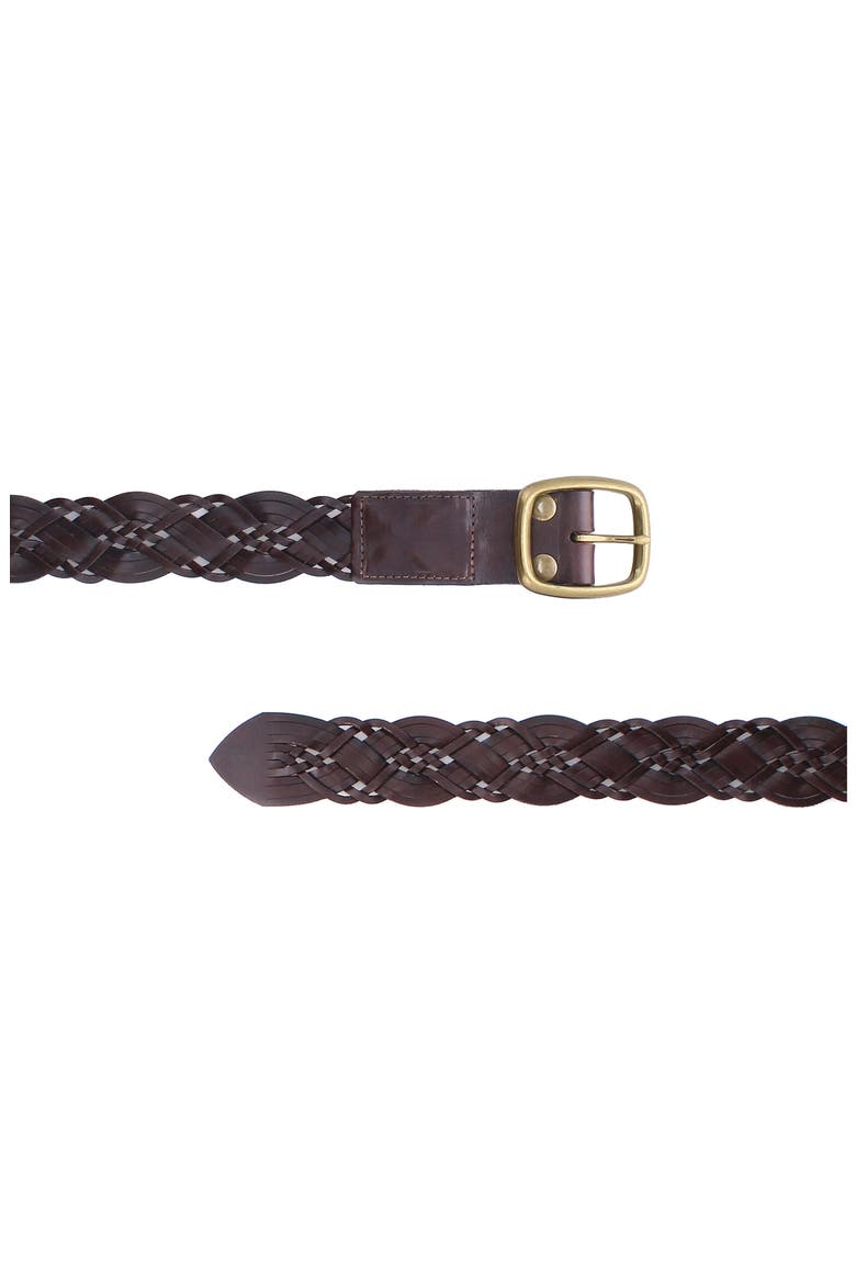 Alder Braided Belt, Alternate, color, Brown