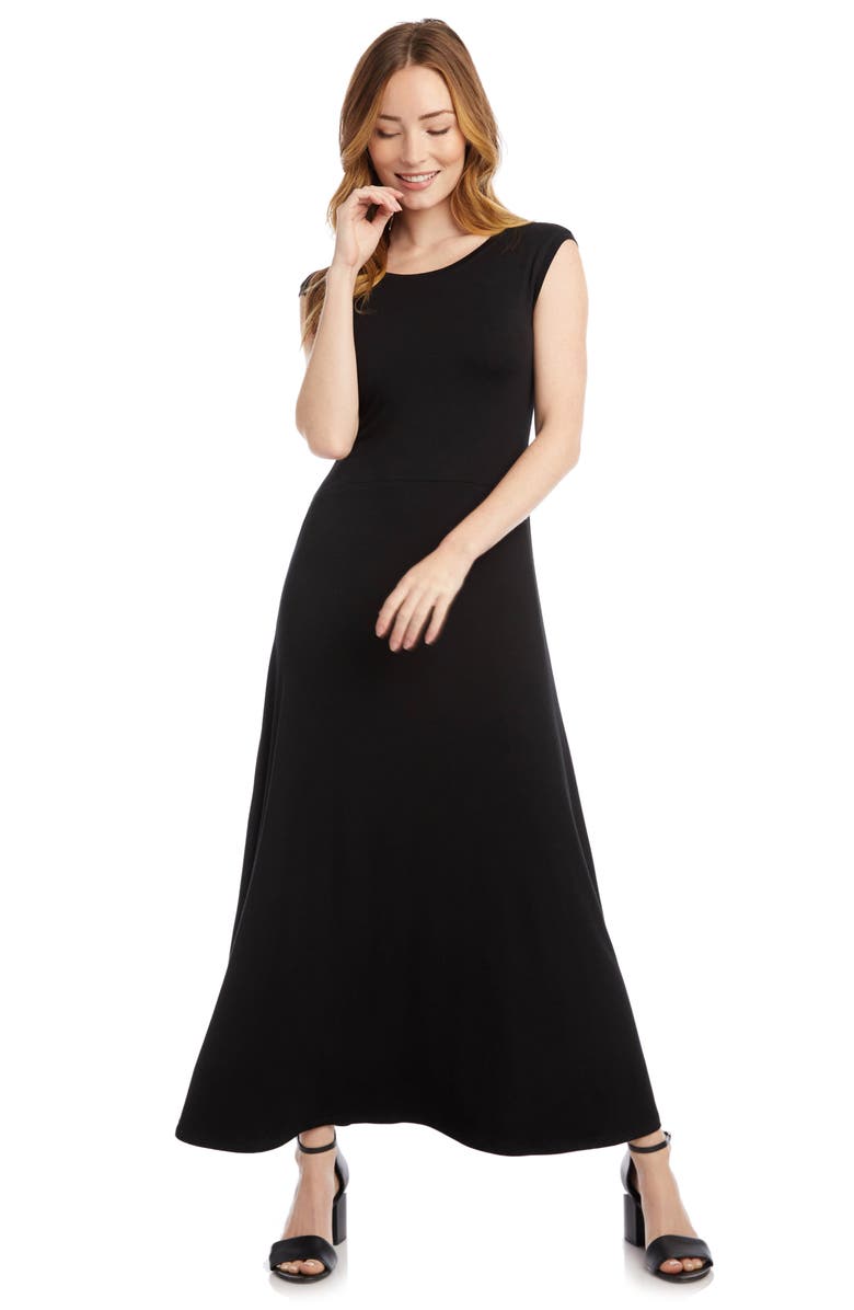 Karen Kane V-Back A-Line Midi Dress, Alternate, color,