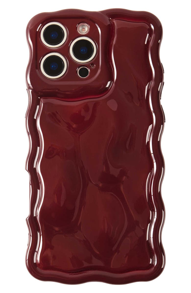 Auramma Meteorite Wavy iPhone 16 Pro Phone Case, Main, color, Wine