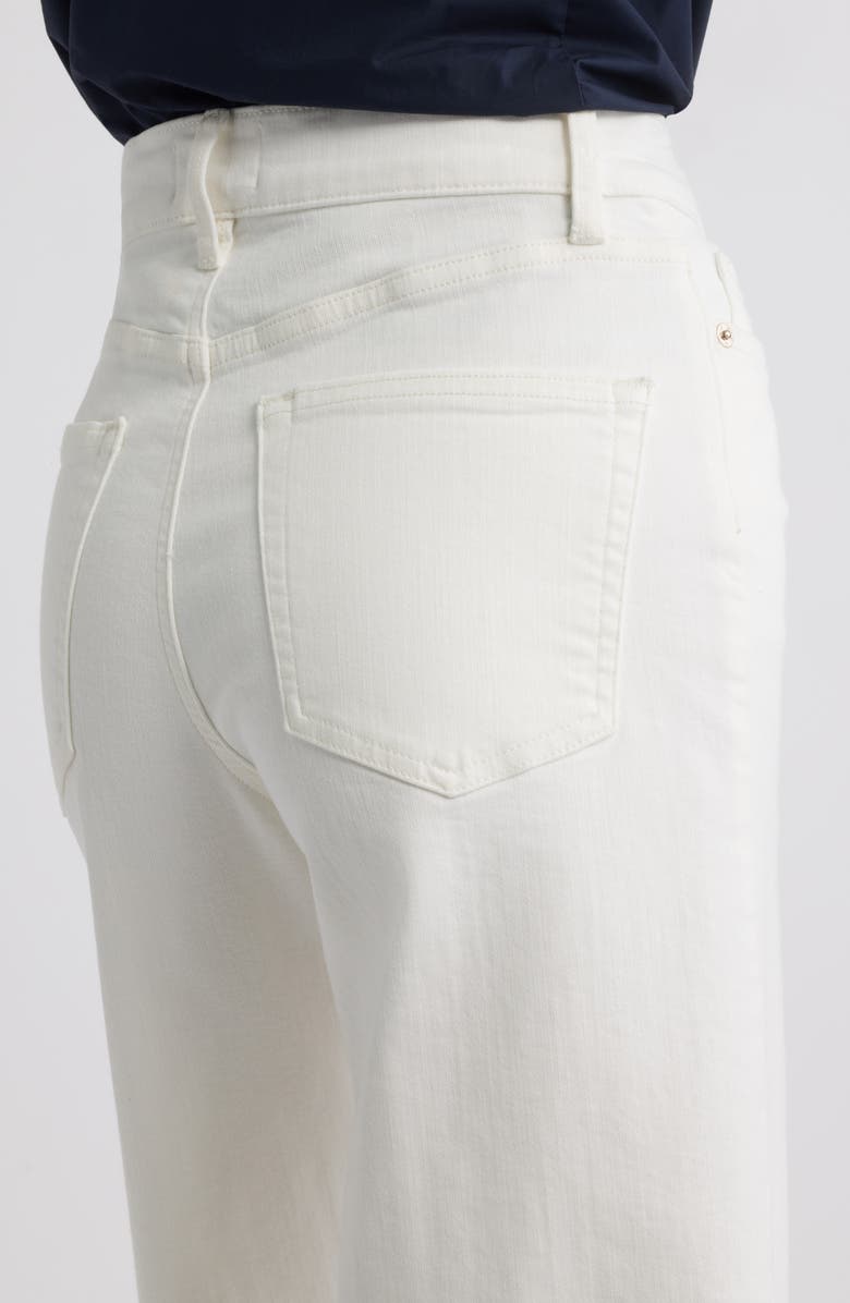 FRAME Le Palazzo Raw Hem Crop Wide Leg Jeans, Alternate, color, Au Natural Clean Raw After