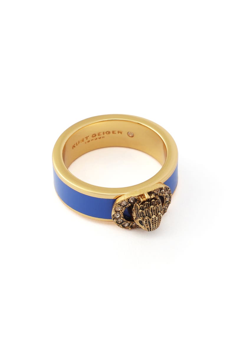 Chelsea Enamel Band Ring, Alternate, color, COBALT BLUE