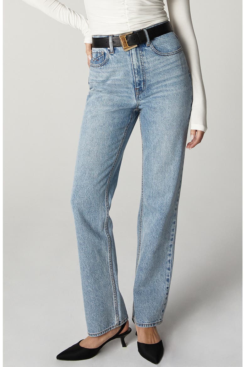 Rae Nostalgia Straight Leg Jeans, Main, color, MEDIUM BLUE