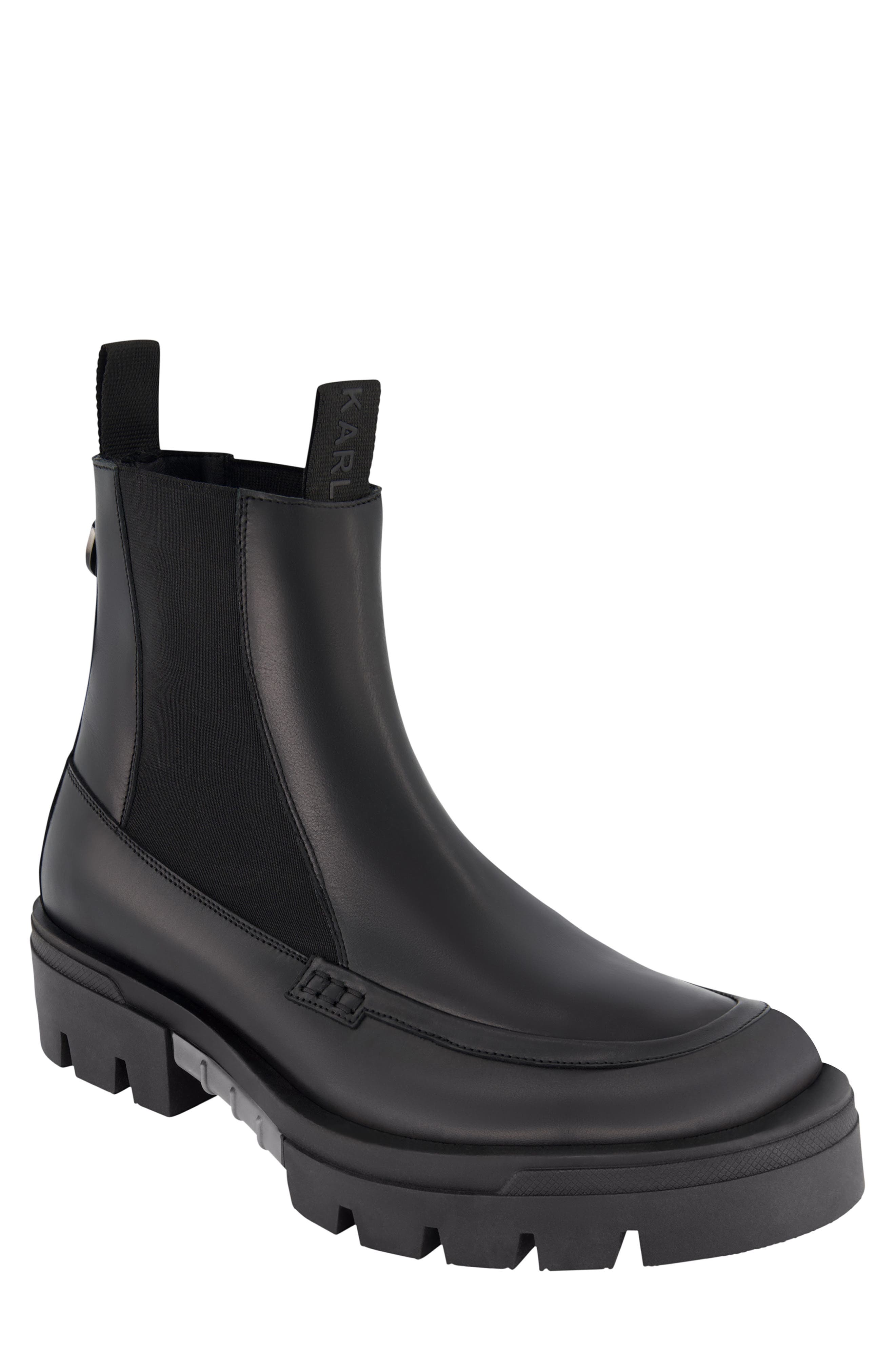 KARL LAGERFELD PARIS Chelsea Boot, Main, color, Black