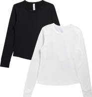 YOGALICIOUS 2-Pack Audrina Crewneck T-Shirts