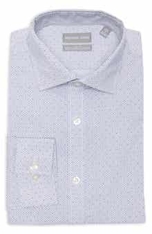 Michael Kors Slim Fit Stretch Cotton Dress Shirt