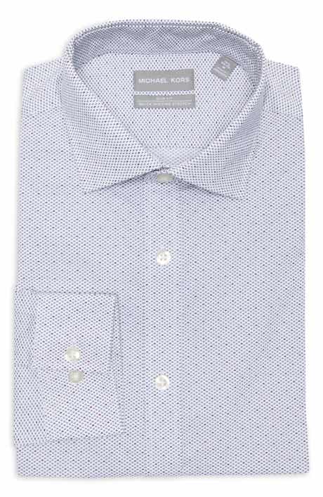 Michael Kors Slim Fit Stretch Cotton Dress Shirt