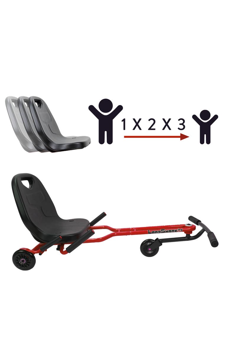 509 Landshark Rideon, Ages 5+, Alternate, color, Red