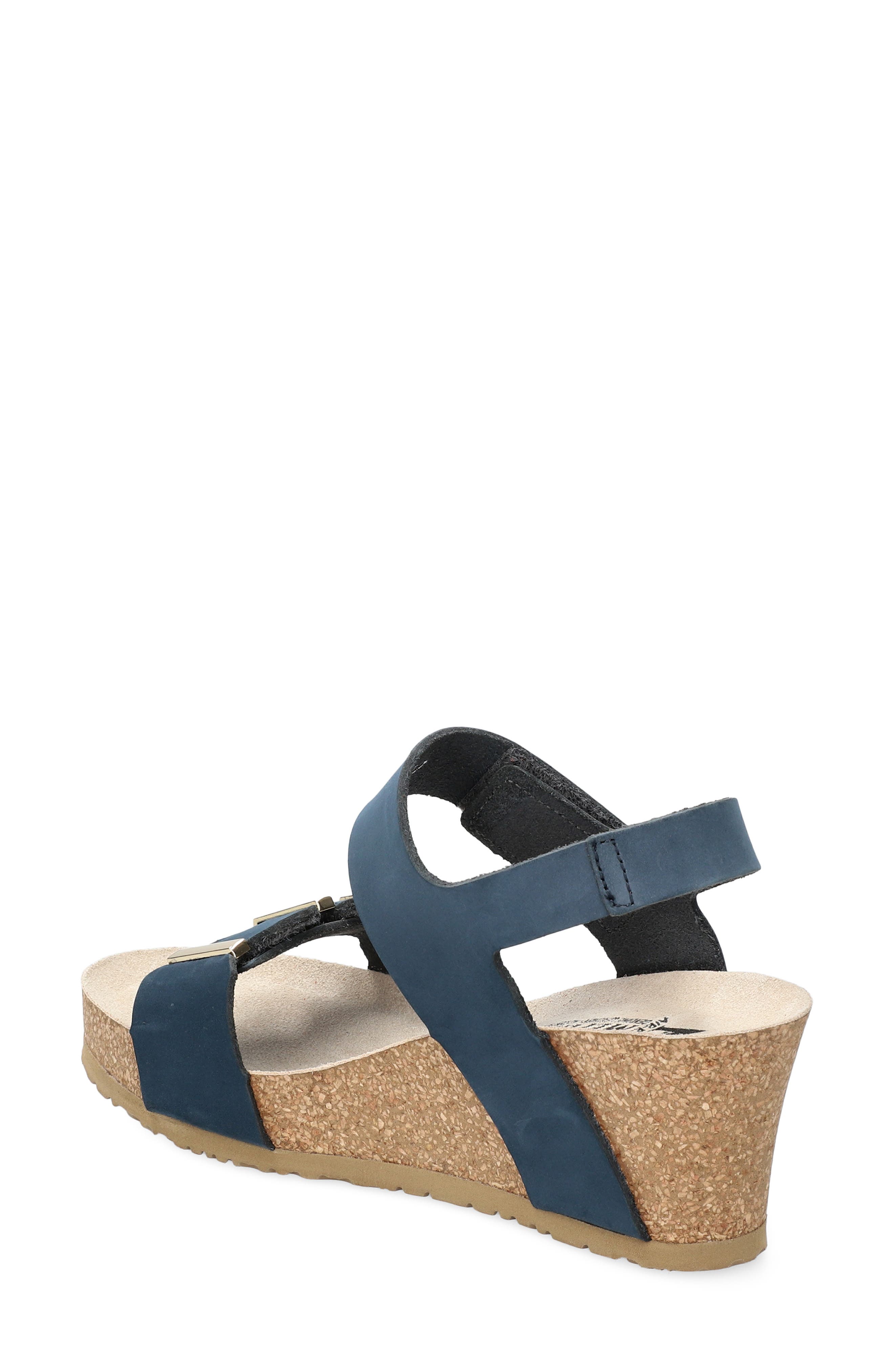 Mephisto Leonore Ankle Strap Sandal, Alternate, color, Navy