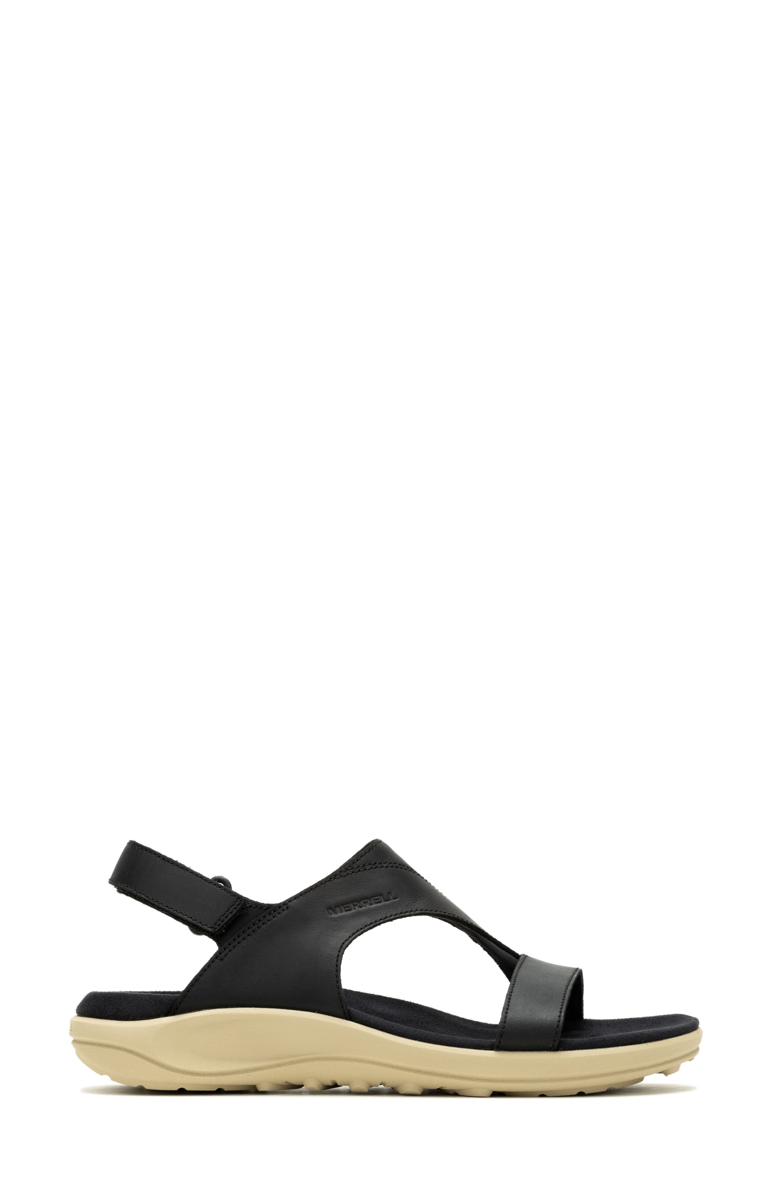 Merrell District 4 Luxe Backstrap Sandal, Alternate, color, Black