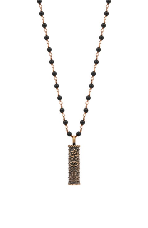 Brilliant Spirit - Matte Onyx Triple Protection Necklace