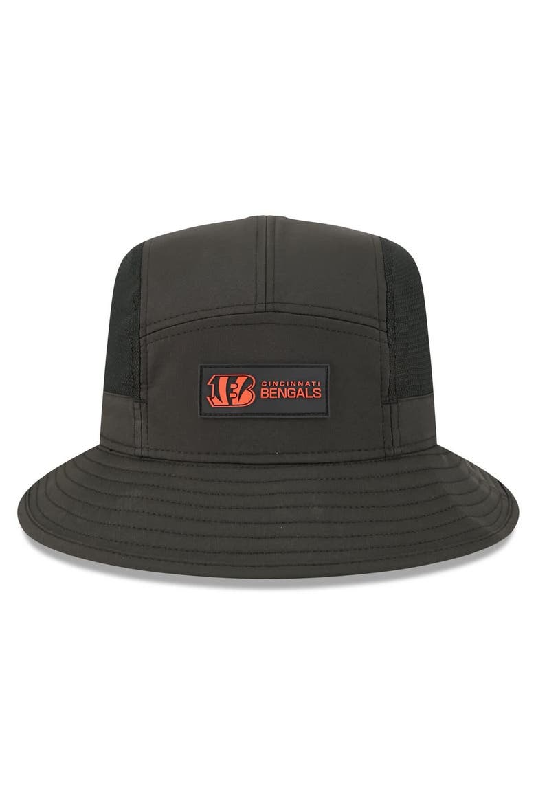 Men's New Era Black Cincinnati Bengals 2025 Sideline  Bucket Hat, Alternate, color, Black