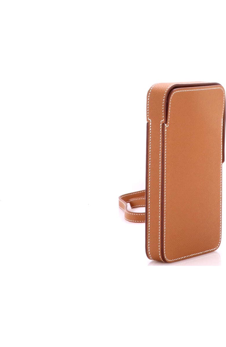 Pre-Owned Hermes Hac a Box Phone Case Epsom, Alternate, color, Gold