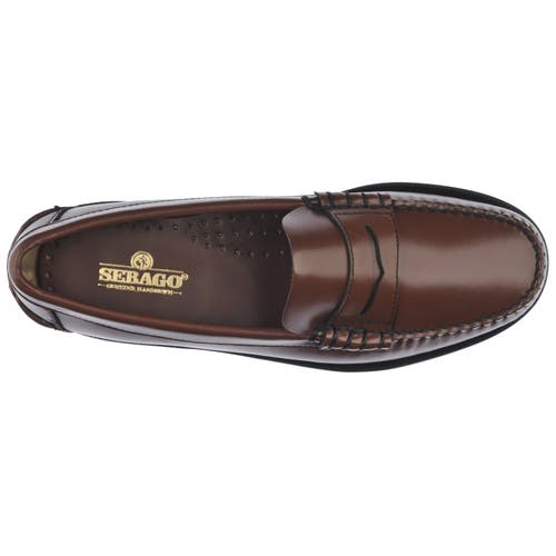 Sebago Dan Casual Lug-sole Penny Loafers In Brown