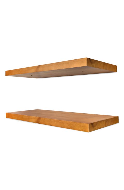 Set of 2 5-Tier Wall Mount Shelves
