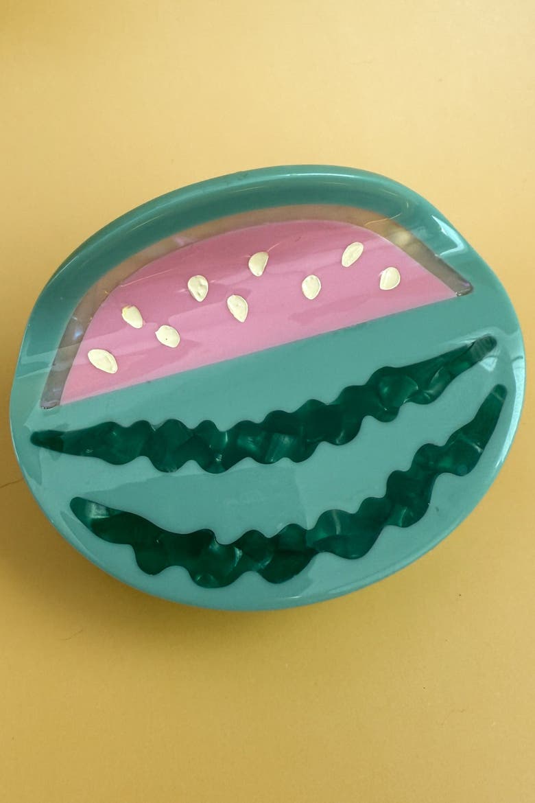 Watermelon Hair Claw, Alternate, color, Green