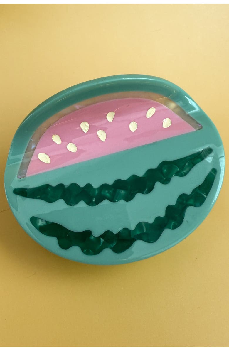 Centinelle Watermelon Hair Claw, Alternate, color, Green
