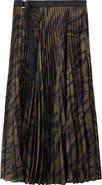 MANGO Pleated Midi Skirt