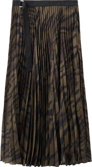 MANGO Pleated Midi Skirt