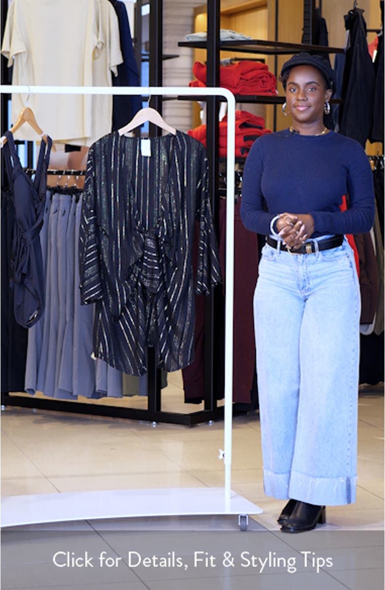 Radiance V-Neck Long Sleeve Cover-Up Tunic, sales video thumbnail