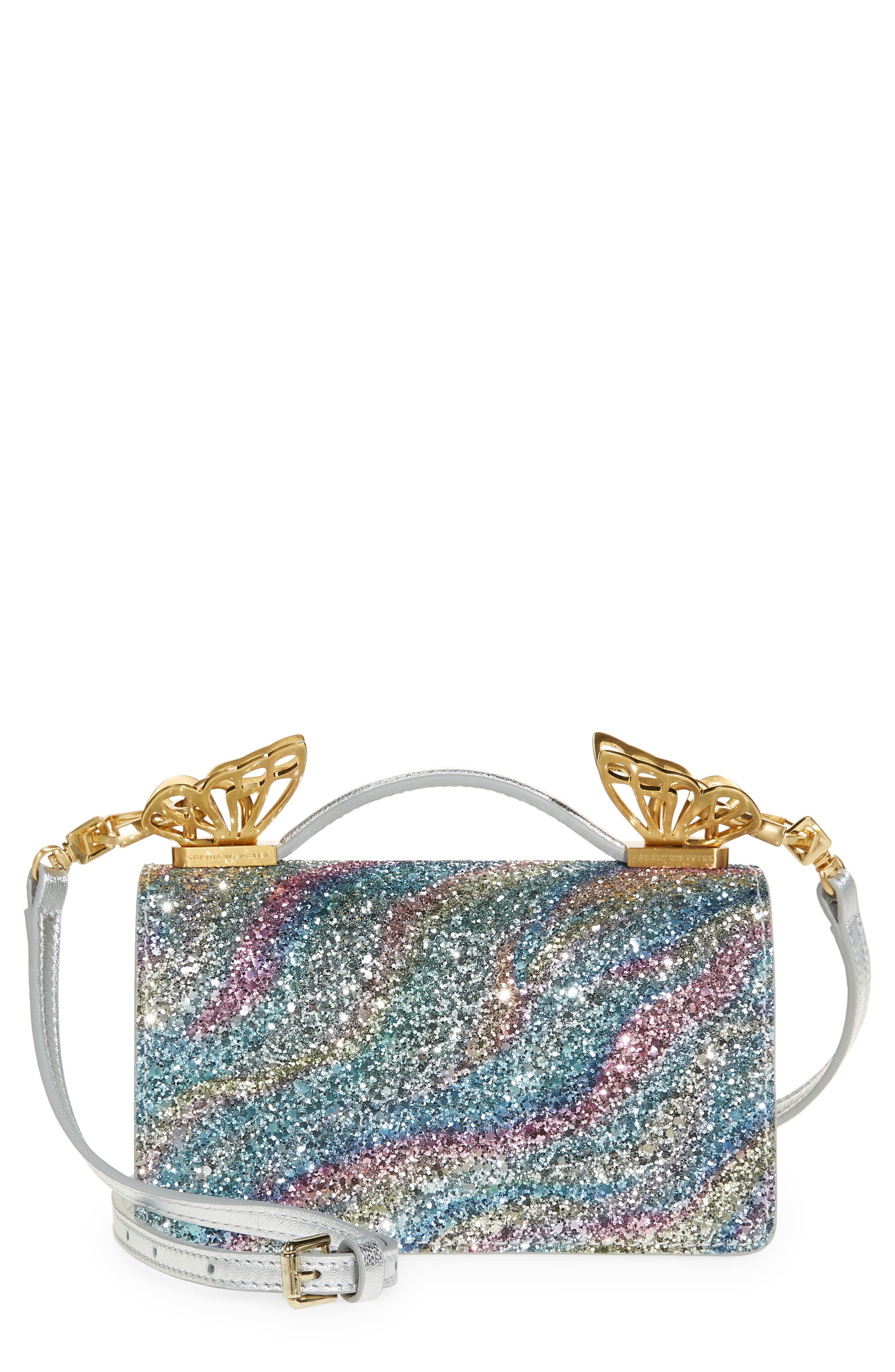 SOPHIA WEBSTER Mariposa Mini Shoulder Bag, Main, color, 