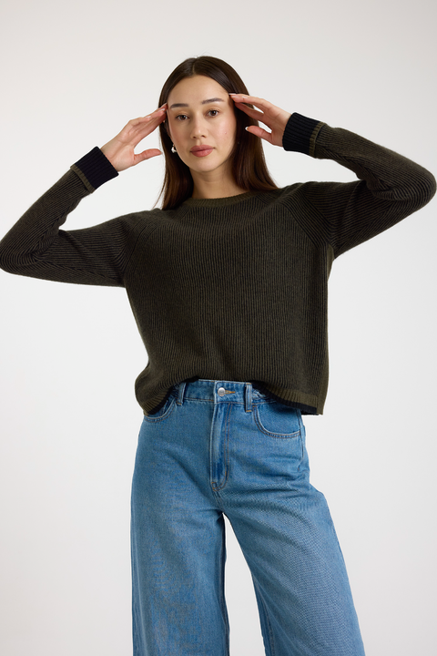 Irene Crew Neck 100% Cashmere Sweater