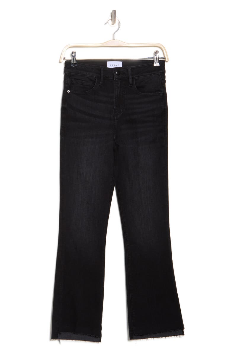 FRAME Le Crop Mini Boot Stagger Raw Hem Crop Bootcut Jeans, Alternate, color,
