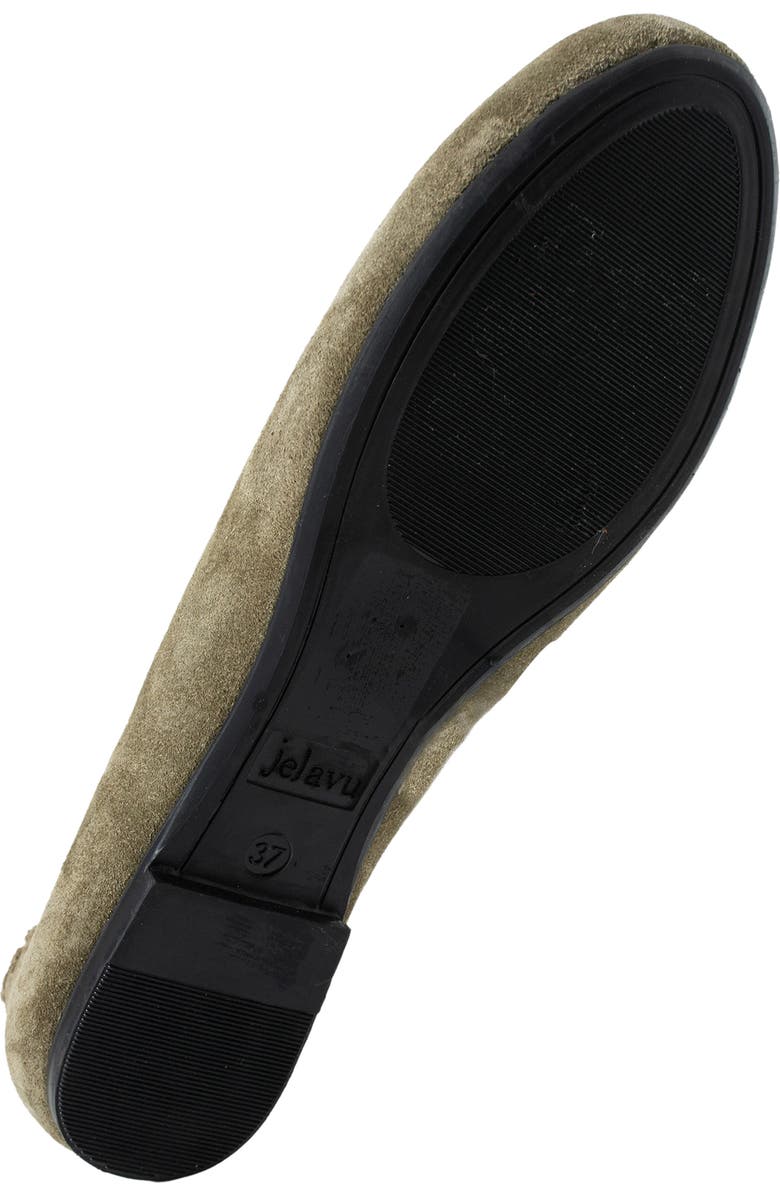 Jelavu Ella Whipstitch Ballet Flat, Alternate, color, Olive