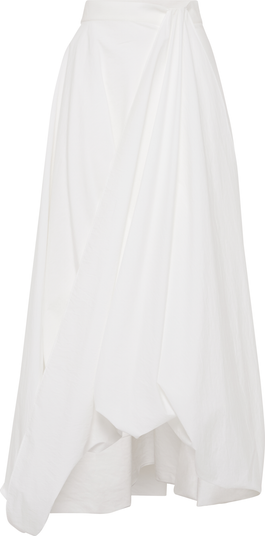 【関税込み】BRUNELLO CUCINELLI BUBBLE HEM' SKIRT Bubble Hem skirt for Woman in White | Brunello Cucinelli
