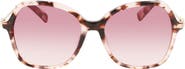 Longchamp 57mm Amazone Modified Rectangle Sunglasses