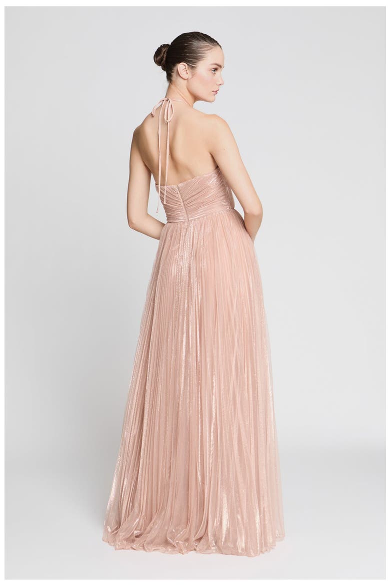 Marisol Lurex Gown, Alternate, color, Quartz